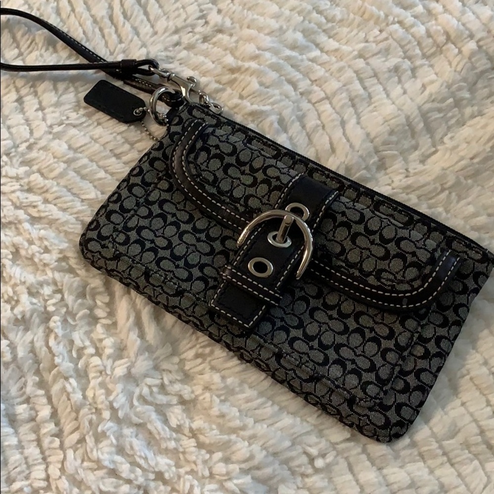 Black Coach Wristlet